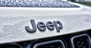 rain on a Jeep hood
