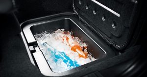 ice chest inside the 2018 Dodge Journey at Huffines Plano