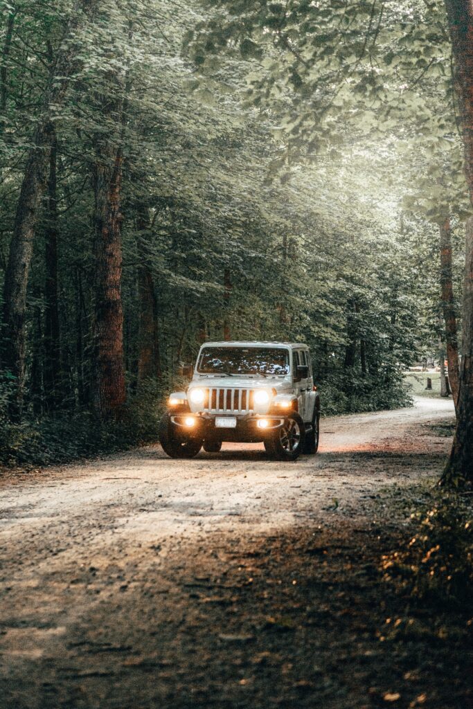 2024 jeep wrangler driving on a dirt road