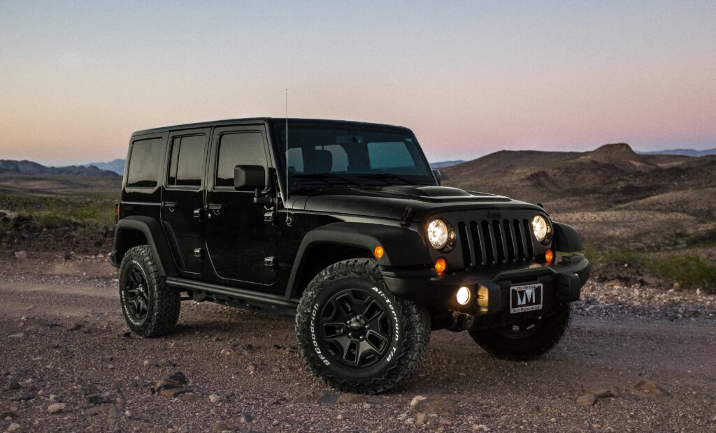 the 2024 jeep wrangler on a dirt road